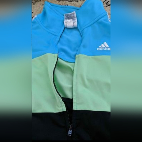 Adidas Kid's Full Zip Sweatshirt/light Jacket - Picture 4 of 4
